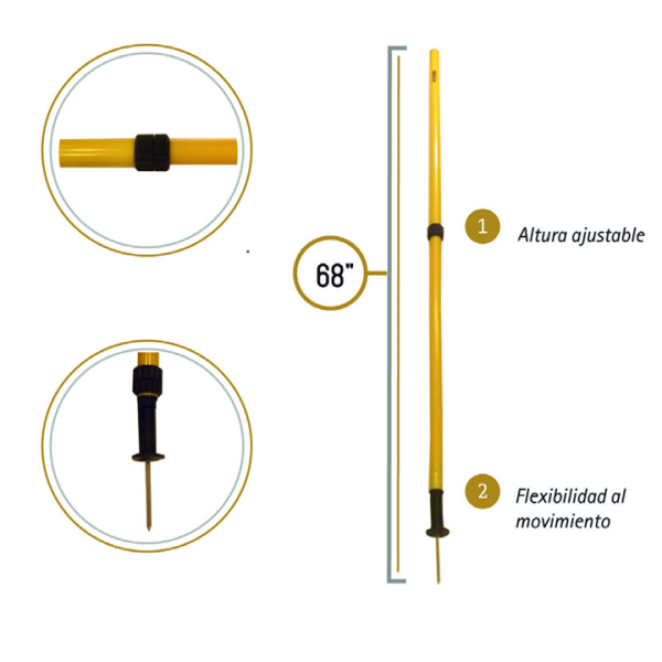 POSTE DRIBBLING TELESCOPICO AJUSTABLE