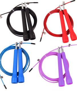 CUERDA DE VELOCIDAD PARA SALTAR MANGO PVC