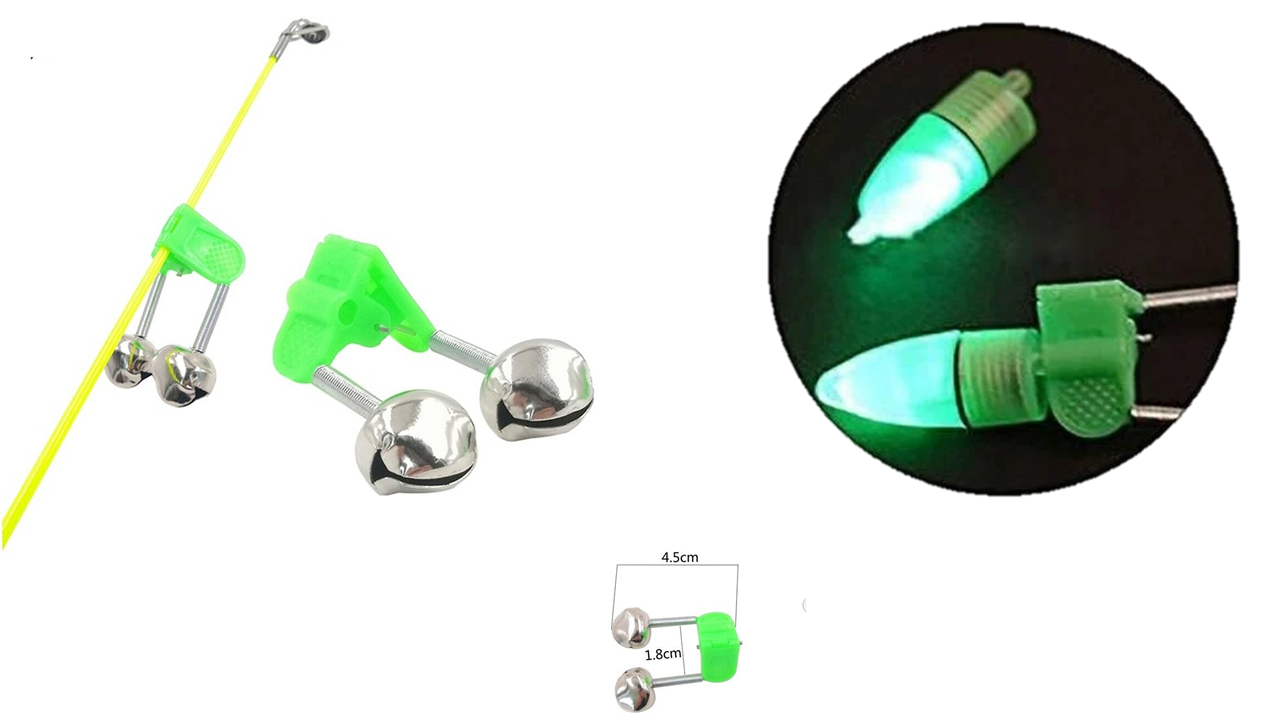 SET DE ALARMA CASCABEL DE MORDIDA DE PESCA - Imagen 2