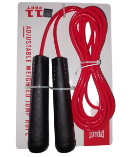 CUERDA DE SALTAR FITNESS C/PESOS AJUSTABLE EVERLAST