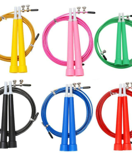 CUERDA DE VELOCIDAD PARA SALTAR MANGO Y RODAMIENTO PVC