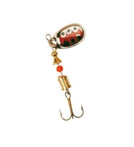 SPINNER FALCON CLAW AERO TW PLATA-ROJO/ PUNTO NEGRO